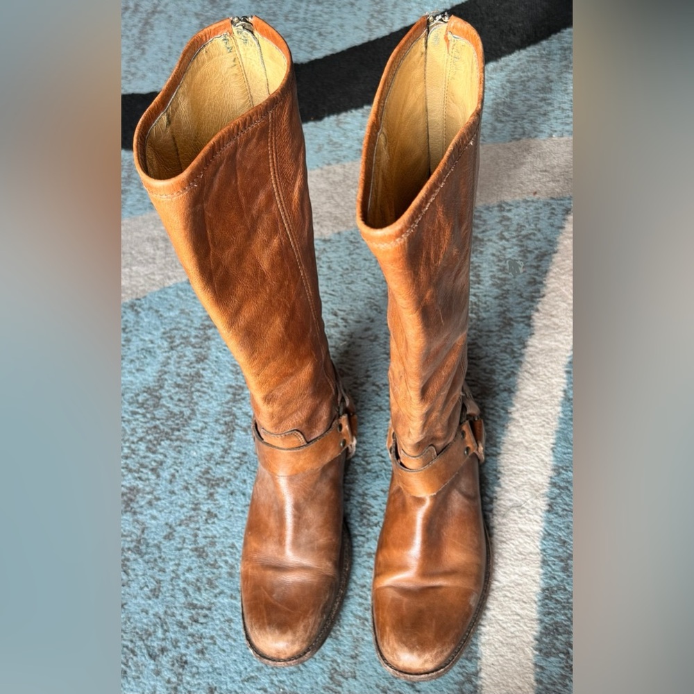 Frye Tan Leather Boots